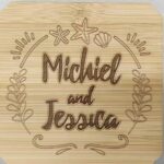 Non-Contact CO2 Laser Marking on wooden