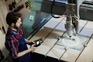 Aerospace components crafted with fiber laser cutting machines.